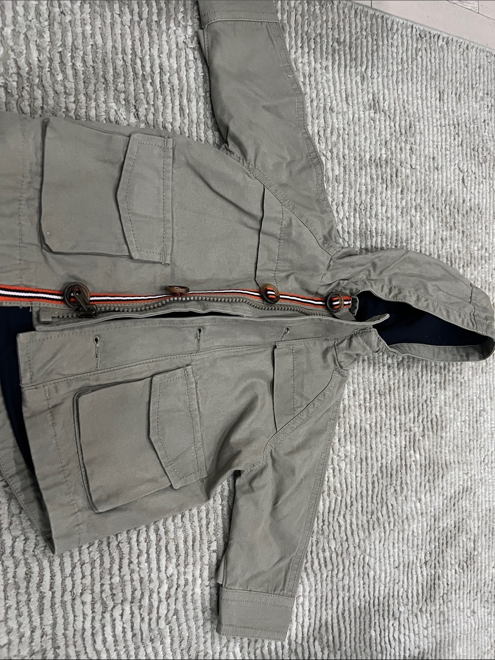 Baby Gap-  Hooded Utility Jacket in Olive Green